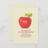 大きなアップルの動く発表 案内状 (正面/裏面)