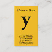 大きなイエローモノグラムの名刺 名刺 (正面)