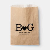 大きなイニシャルが入ったオーダーメイド商品 フェイバーバッグ (正面)