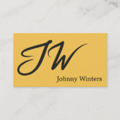 大きなイニシャル | 手書きタイプ 名刺 (正面)