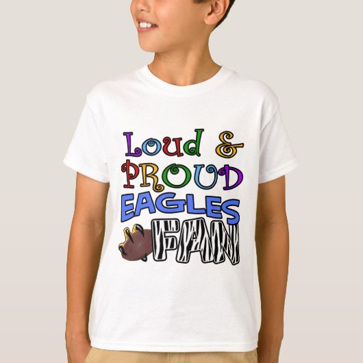 大きなイーグルファンゼブラ Tシャツ (正面)