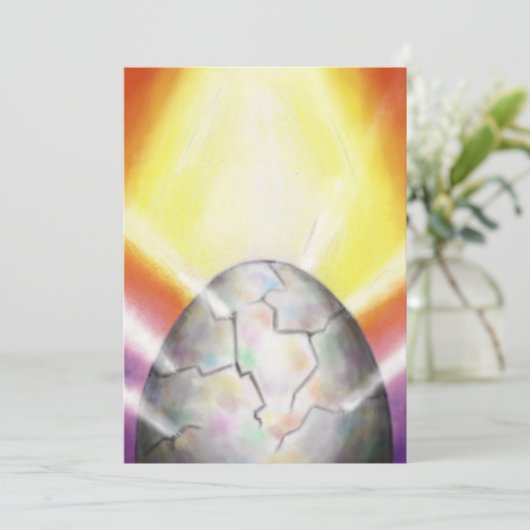 大きなイースター卵から出る光 シーズンカード (スタンド正面)