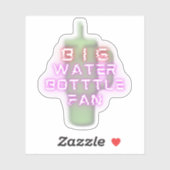 大きなウォーターボトルファン シール (シート)