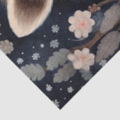 大きなウッドランドフォレストラクーンのフローラ切り離し 薄葉紙