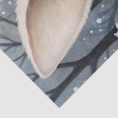 大きなウッドランドフォレストラビット&花模様デコページ 薄葉紙 (詳細)