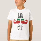 大きなエルフのクリスマス Tシャツ (正面)