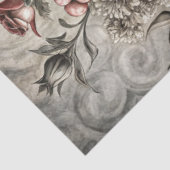 大きなエレガントな花柄の家具用デコパージュ 薄葉紙 (詳細)