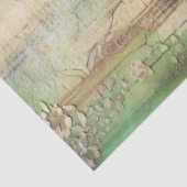 大きなエレガント花模様とRaven Decompage 薄葉紙 (詳細)