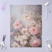 大きなエーテルのピンクのフローラブーケの切り離し 薄葉紙 (クラフト)
