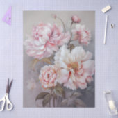 大きなエーテルのピンクのフローラブーケの切り離し 薄葉紙 (クラフト)