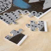 大きなオリジナル絵画のパズル ジグソーパズル (側面)