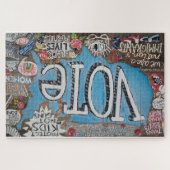 大きなオリジナル絵画のパズル ジグソーパズル (横)