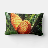 大きなオレンジ色のアフリカ種の円錐莢 ランバークッション (裏面)