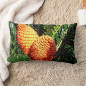 大きなオレンジ色のアフリカ種の円錐莢 ランバークッション (ブランケット)