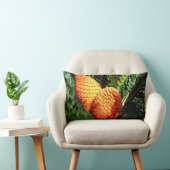 大きなオレンジ色のアフリカ種の円錐莢 ランバークッション (椅子)