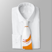 大きなオレンジ色の巻き付き ネクタイ (タイ)