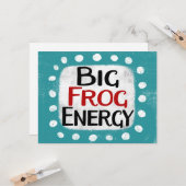 大きなカエルのエネルギー応答カード カード (正面/裏面インサイチュ)