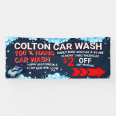 大きなカスタマイズ車洗いビジネスのトラフィックが見える 横断幕 (横)