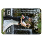 大きなカスタムウェディングありがとう写真Flexiマグネット マグネット (横)