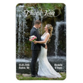 大きなカスタムウェディングありがとう写真Flexiマグネット マグネット (縦)