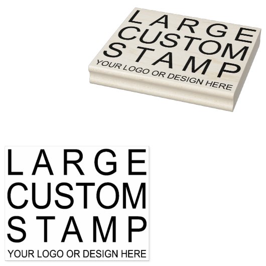 大きなカスタムスタンプ、独自のプロフェッショナルロゴを作成 ラバースタンプ (押印)