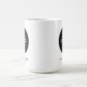 大きなカスタムビジネス名とロゴの15オンス コーヒーマグカップ (中央)