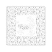 大きなカスタム切手 | リーフとパーソナライズされたデザイン セルフインキングスタンプ (デザイン)