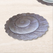 大きなカタツムリの殻 ペーパーコースター (アングル)