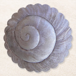 大きなカタツムリの殻 ペーパーコースター