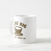 大きなカップが好きで、嘘は言えない コーヒーマグカップ (正面左)