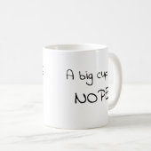 大きなカップのノープマグカップ コーヒーマグカップ (正面右)