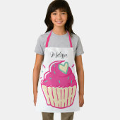 大きなカップケーキの子供 エプロン (インサイチュ)