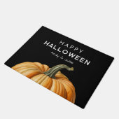 大きなカボチャを持つハッピーハローウィンのdoormat ドアマット (アングル)