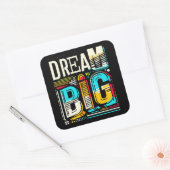 大きなカラフルを夢見る スクエアシール (封筒)