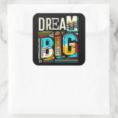 大きなカラフルを夢見る スクエアシール (バッグ)