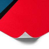 大きなカラフルモダン幾何学的抽象芸術アート ポスター (角)