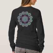 大きなカラフルユニークフローラ Tシャツ (裏面)