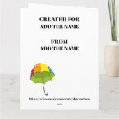 大きなカードの愛 - 裏面をチェック! サンキューカード (裏面)