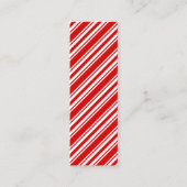 大きなキャンディストライプのーのブックマーク スキニー名刺 (正面)