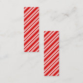大きなキャンディストライプのーのブックマーク スキニー名刺 (正面/裏面)