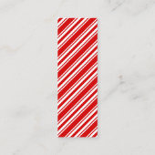 大きなキャンディストライプのーのブックマーク スキニー名刺 (裏面)