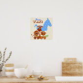 大きなキャンバスをパーソナライズするジャングルベビー ポスター (キッチン)