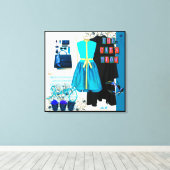 大きなキャンバス印刷:ステートメントを作成する キャンバスプリント (インサイチュ (ウッドフロア))