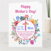 大きなキリスト教の母の日のカード，箴言31 カード (正面)