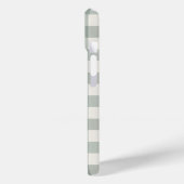 大きなギンガムチェックは薄いセージ緑 Case-Mate iPhoneケース (裏面 / 左)