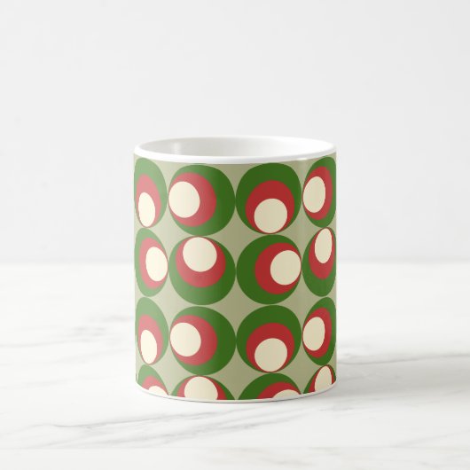 大きなクリスマスオリーブ コーヒーマグカップ (中央)