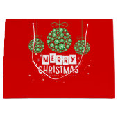 大きなクリスマスオーナメント抱き枕 ラージペーパーバッグ (正面)