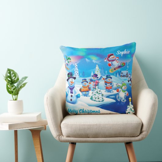 大きなクリスマススロークッションまたは枕 クッション (椅子)