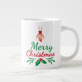 大きなクリスマスマグカップ ジャンボコーヒーマグカップ