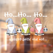 大きなクリスマス小人/格言とオーナメント ウィンドウサイン (シート2)